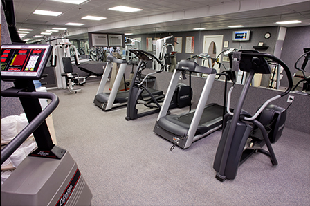 Fitness Room with treadmills ellipticals