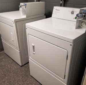 Washer and dryer in the laundry room