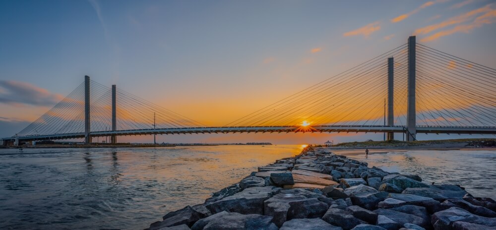 Your Guide to Adventure at Delaware Seashore State Park: The photo is of the park at sunset